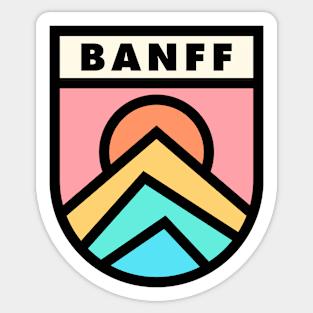 Banff Retro Badge Sticker